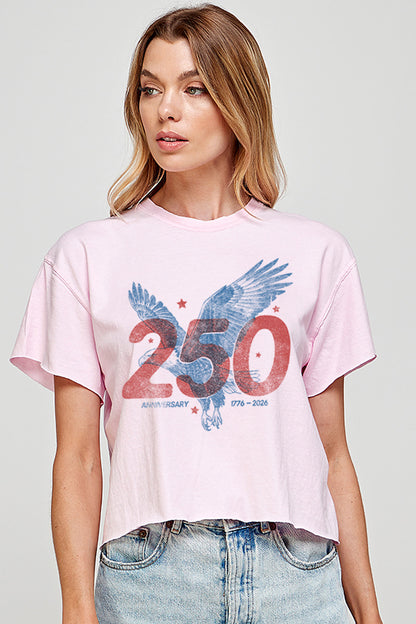 2899-CROP America’s 250th Anniversary Graphic Tee