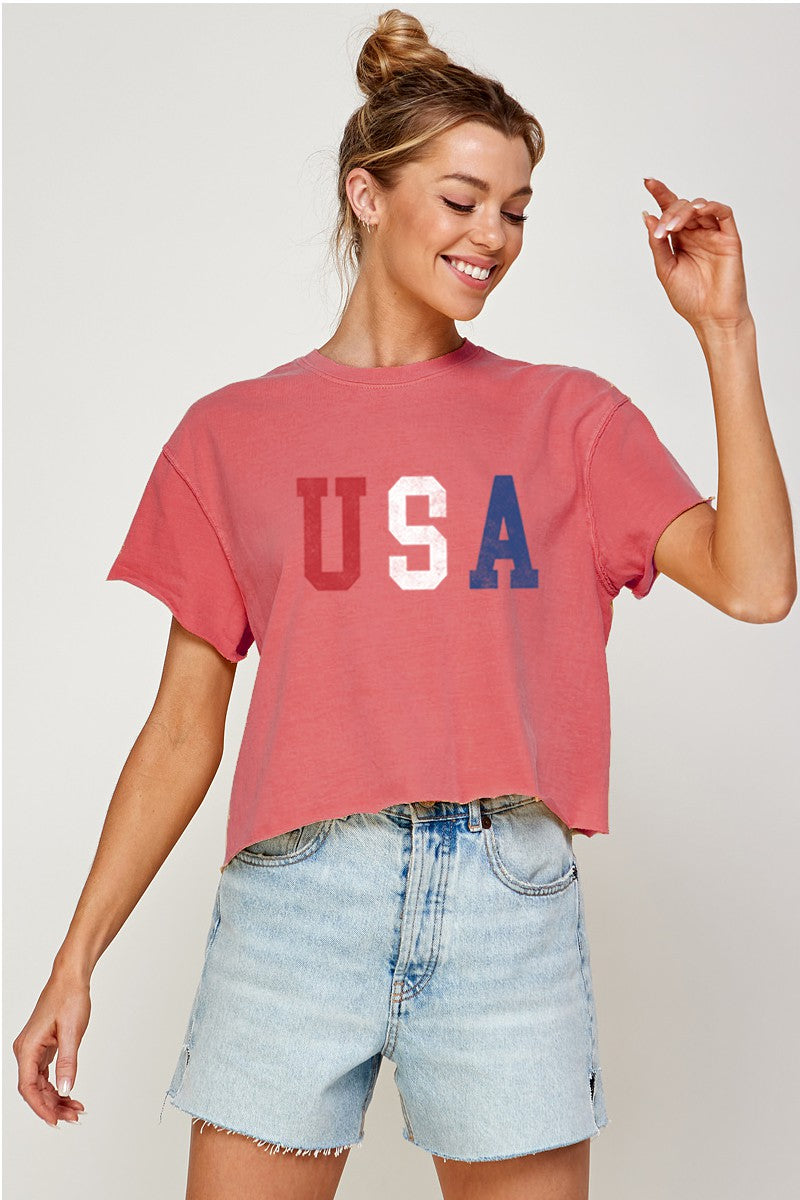 USA CROP TOP