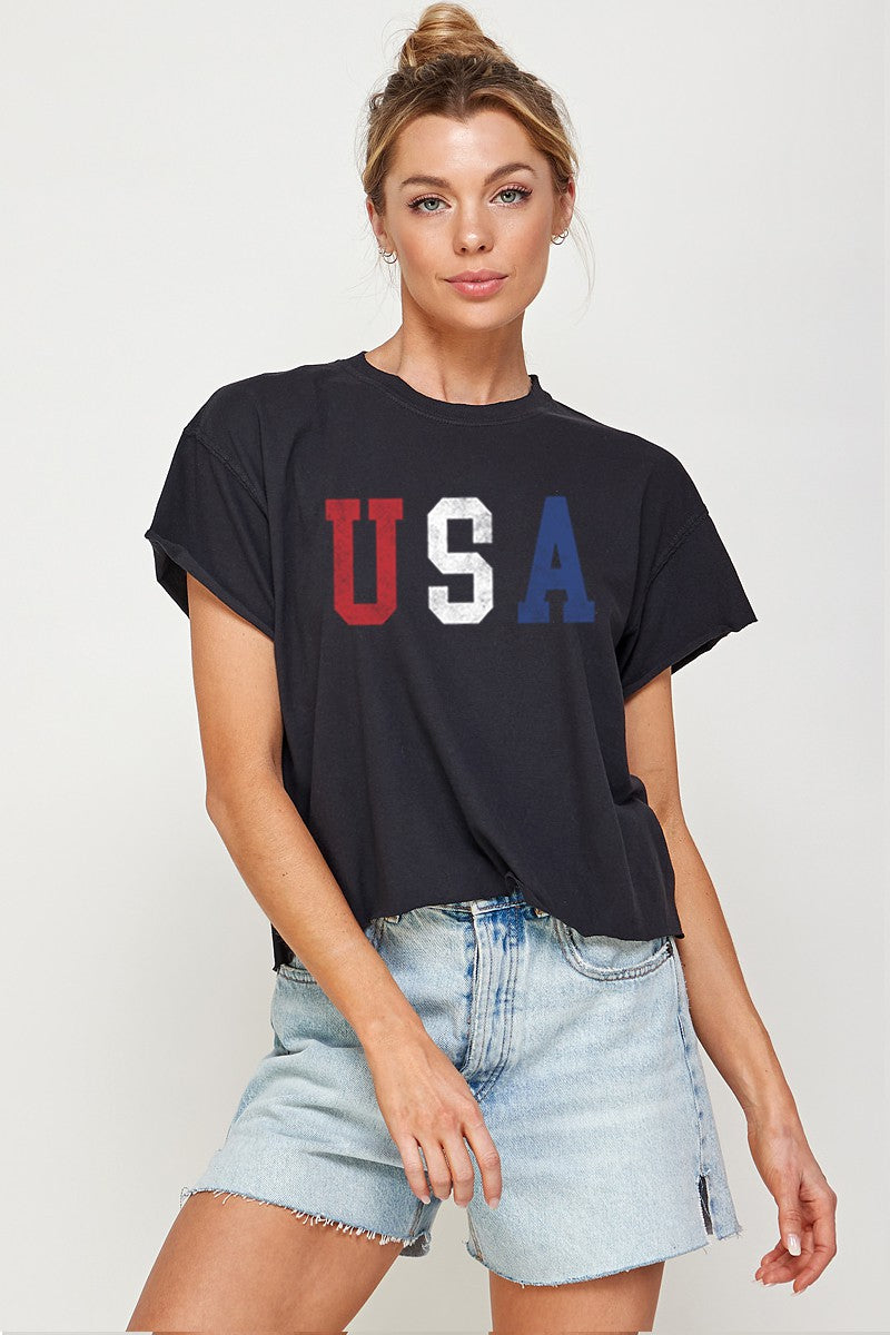 USA CROP TOP