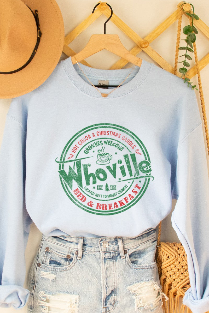 WHOVILLE GRAPHIC SWEATSHIRTS