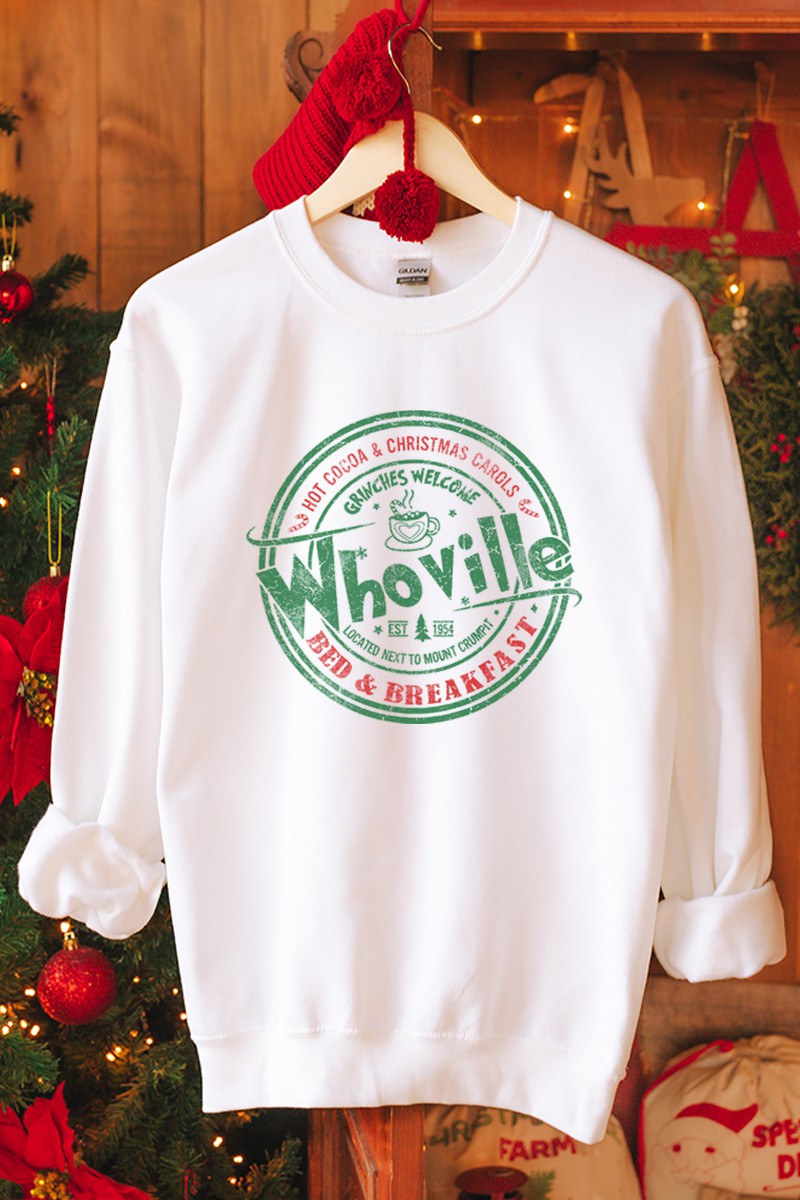 WHOVILLE GRAPHIC SWEATSHIRTS