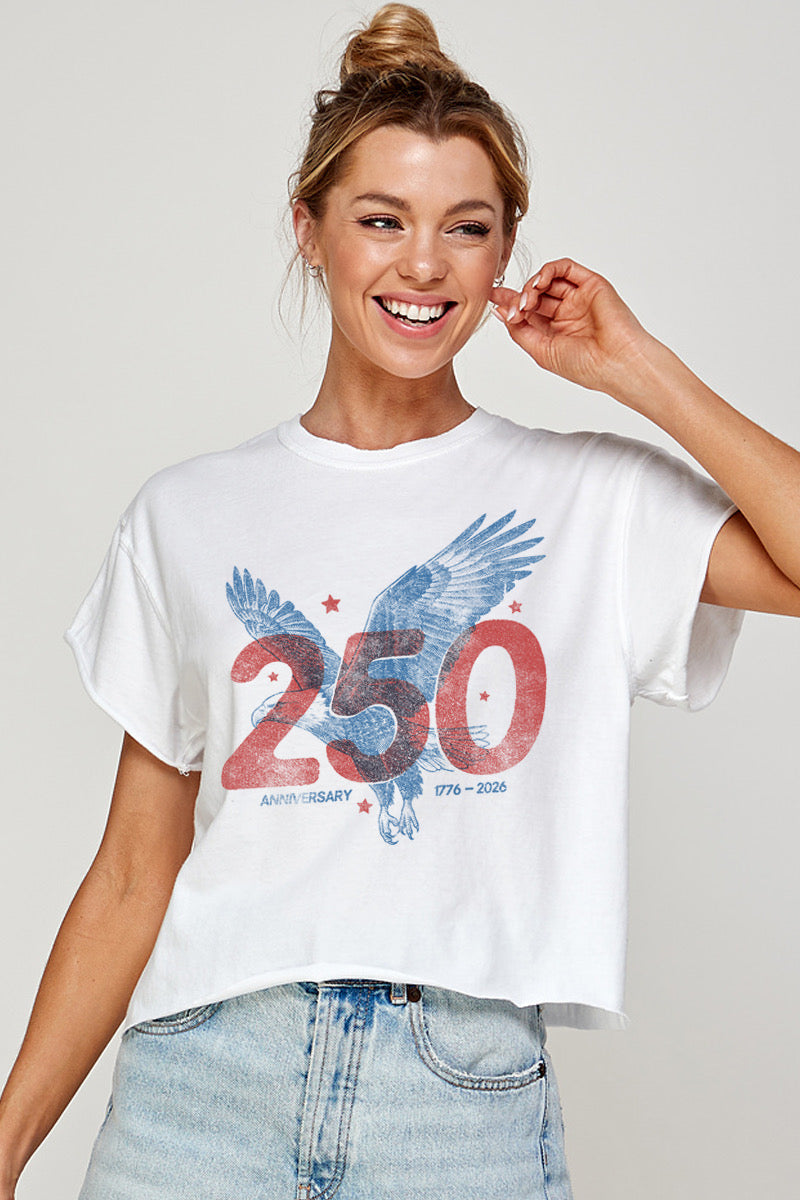 2899-CROP America’s 250th Anniversary Graphic Tee