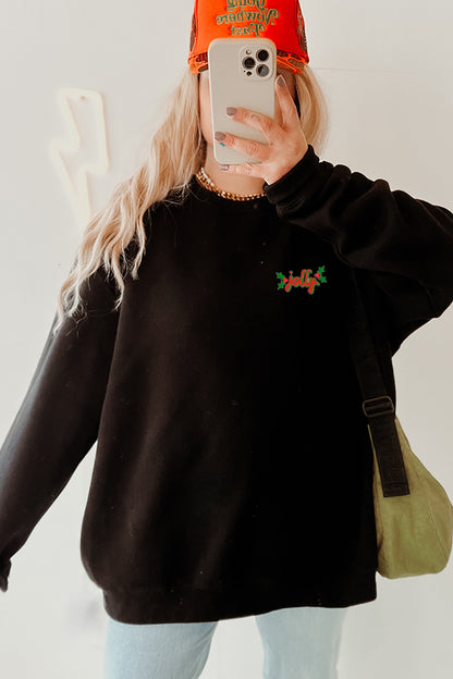 2400-SS Jolly Embroidered Sweatshirt
