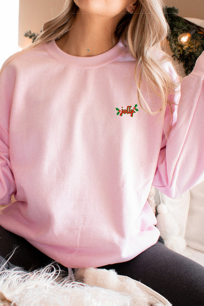 2400-SS Jolly Embroidered Sweatshirt