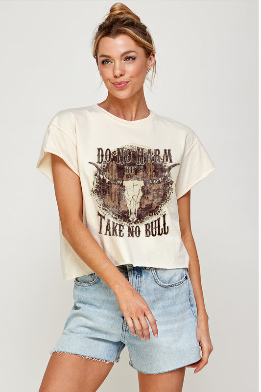 1588-CROP Do No Harm Graphic Tee